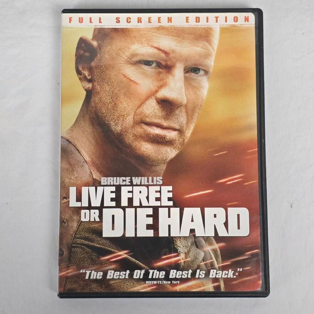 Live Free or Die Hard DVD Bruce Willis Full Screen